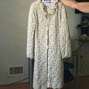 Beautiful Lace Long Cardigan Duster.